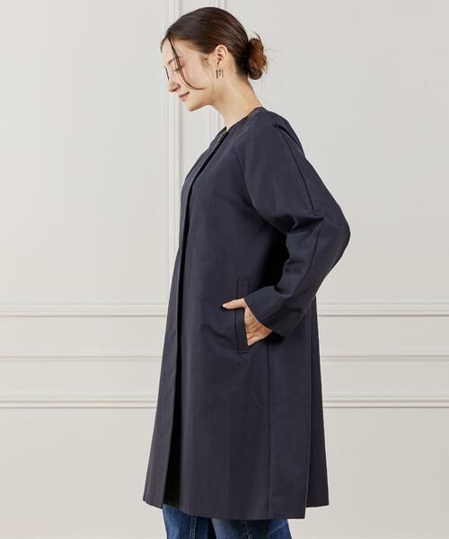 INED / イネド その他アウター | 《大きいサイズ》ノーカラーコート | 詳細9