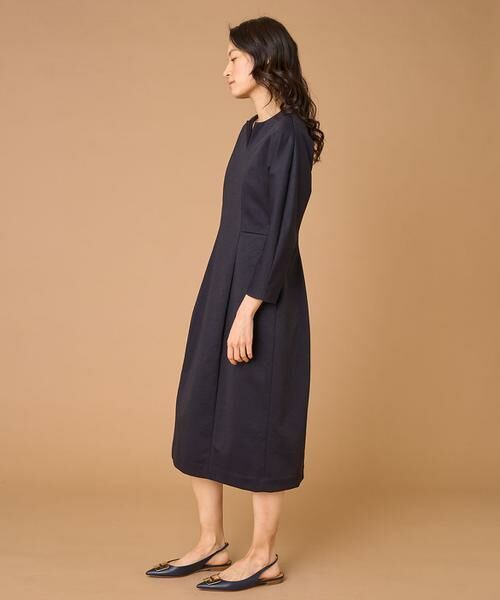 INED / イネド ミニ丈・ひざ丈ワンピース | 《大きいサイズ》キーネックワンピース | 詳細5
