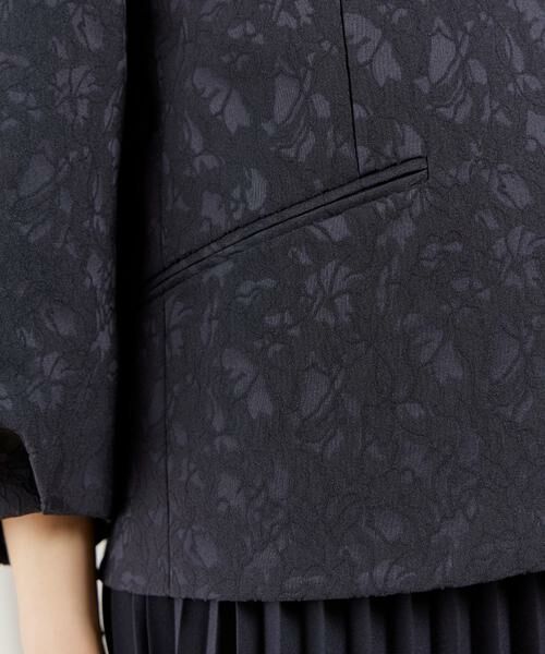 INED / イネド ノーカラージャケット | 《大きいサイズ》ジャガードノーカラージャケット | 詳細15