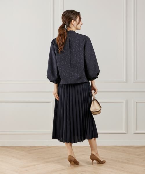 INED / イネド ノーカラージャケット | 《大きいサイズ》ジャガードノーカラージャケット | 詳細6