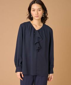 INED / イネド シャツ・ブラウス | 《大きいサイズ》ラッフルブラウス