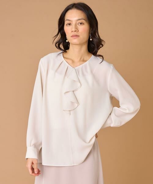 INED / イネド シャツ・ブラウス | 《大きいサイズ》ラッフルブラウス | 詳細11
