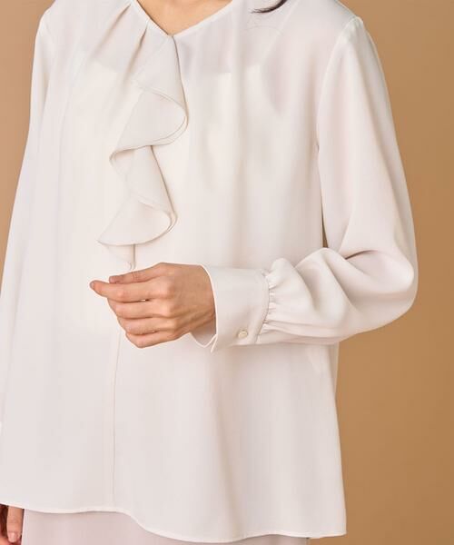 INED / イネド シャツ・ブラウス | 《大きいサイズ》ラッフルブラウス | 詳細15