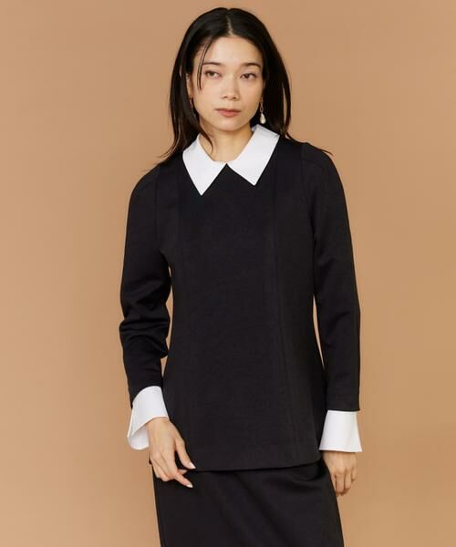 INED / イネド シャツ・ブラウス | 《大きいサイズ》ペプラムトップス | 詳細1