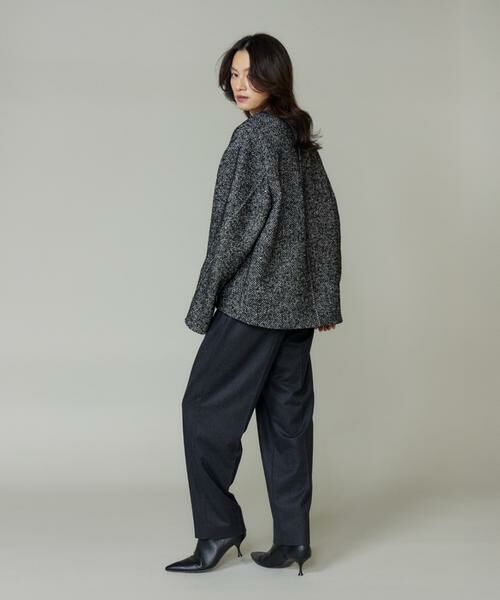 INED / イネド スラックス・ドレスパンツ | 《大きいサイズ》ハイウエストベルト付きパンツ | 詳細11