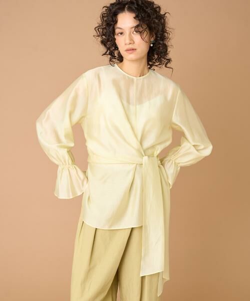 INED / イネド シャツ・ブラウス | 《大きいサイズ》ラップブラウス | 詳細1