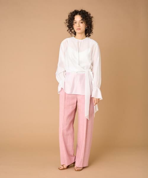 INED / イネド シャツ・ブラウス | 《大きいサイズ》ラップブラウス | 詳細6