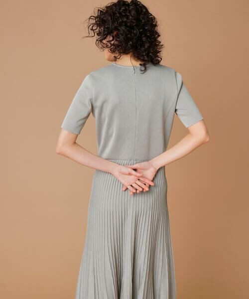 INED / イネド ミニ丈・ひざ丈ワンピース | プリーツニットワンピース | 詳細8