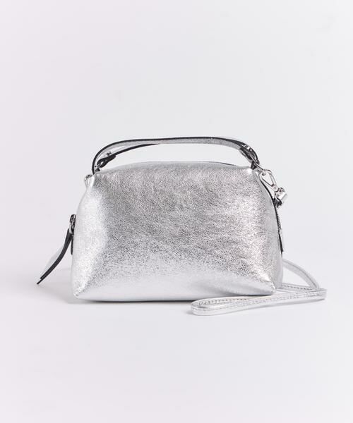 INED / イネド ハンドバッグ | ALIFA S メタリックミニレザーバッグ《GIANNI CHIARINI》 | 詳細8