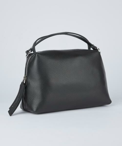 INED / イネド ハンドバッグ | ALIFA M ミニレザーバッグ《GIANNI CHIARINI》（ブラック）