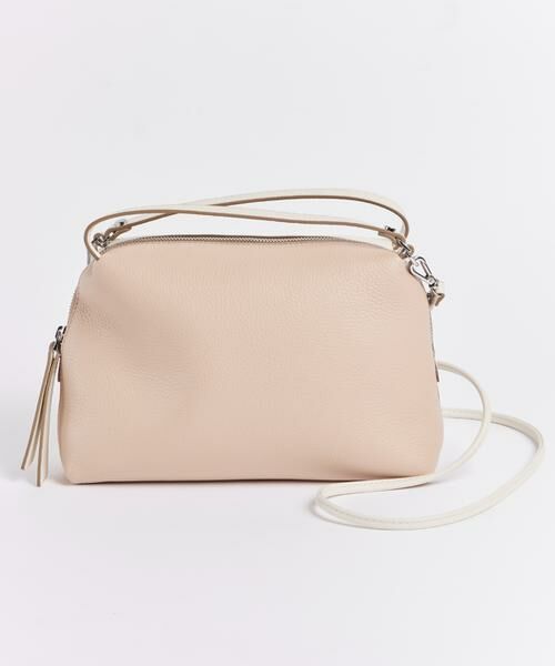 INED / イネド ハンドバッグ | ALIFA M バイカラーミニレザーバッグ《GIANNI CHIARINI》 | 詳細7