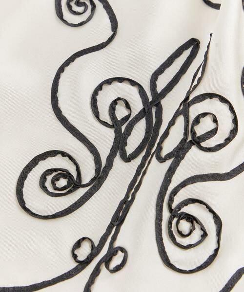 INED / イネド マフラー・ショール・スヌード・ストール | テープエンブロイダリースカーフII《ASAUCE MELER》 | 詳細4