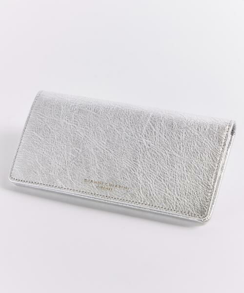 INED / イネド 財布・コインケース・マネークリップ | フラップウォレット メタリック《GIANNI CHIARINI》（シルバー）