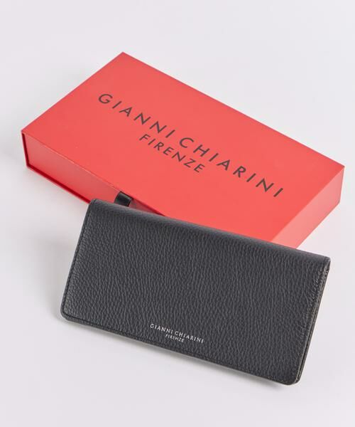 INED / イネド 財布・コインケース・マネークリップ | フラップウォレット《GIANNI CHIARINI》（ブラック）
