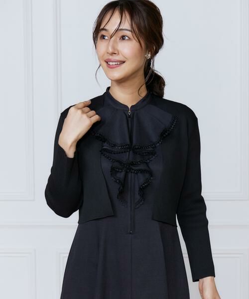 INED / イネド カーディガン・ボレロ | リブショート丈ボレロ | 詳細1