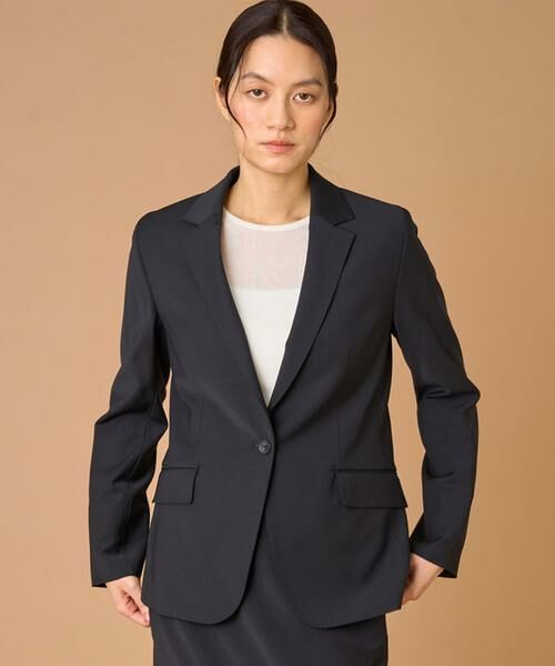 INED / イネド テーラードジャケット | 《大きいサイズ》テーラードジャケット（ブラック）