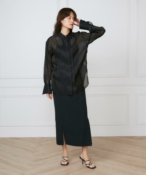 INED / イネド シャツ・ブラウス | 《大きいサイズ》オーガンジーシャツ《la veille by SUPERIOR CLOSET》 | 詳細11
