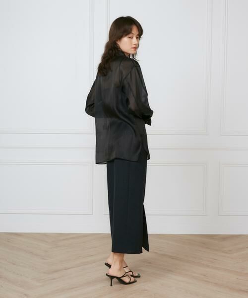 INED / イネド シャツ・ブラウス | 《大きいサイズ》オーガンジーシャツ《la veille by SUPERIOR CLOSET》 | 詳細12
