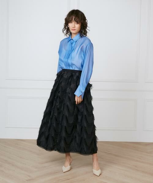 INED / イネド シャツ・ブラウス | 《大きいサイズ》オーガンジーシャツ《la veille by SUPERIOR CLOSET》 | 詳細2