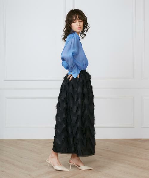 INED / イネド シャツ・ブラウス | 《大きいサイズ》オーガンジーシャツ《la veille by SUPERIOR CLOSET》 | 詳細4