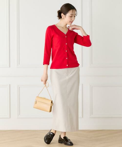 INED / イネド カットソー | Vネックカットソーカーディガン《Le minor》 | 詳細6