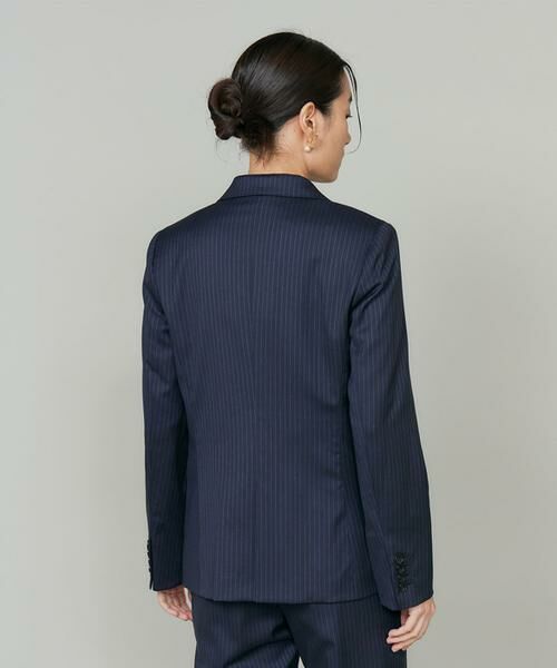 INED / イネド テーラードジャケット | シルクウールストライプシングルジャケット | 詳細8