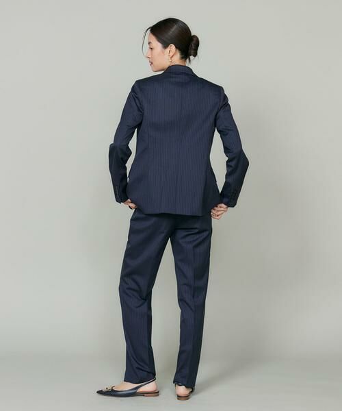 INED / イネド テーラードジャケット | 《大きいサイズ》シルクウールストライプシングルジャケット | 詳細5