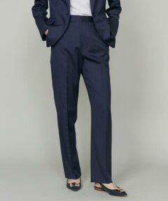 INED / イネド その他パンツ | シルクウールストライプセンタープレスパンツ