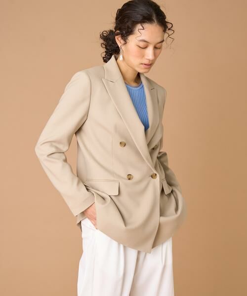INED / イネド テーラードジャケット | 《大きいサイズ》ダブルブレストジャケット | 詳細8