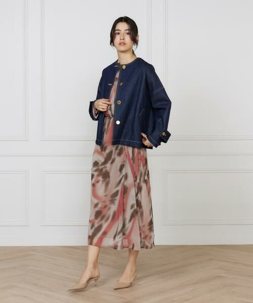 INED / イネド Gジャン・デニムジャケット | ショートデニムジャケット MALTON NO COLLAR SHORT DENIM《Traditional Weatherwear》 | 詳細3