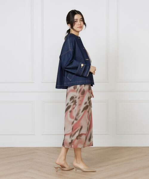 INED / イネド Gジャン・デニムジャケット | ショートデニムジャケット MALTON NO COLLAR SHORT DENIM《Traditional Weatherwear》 | 詳細4