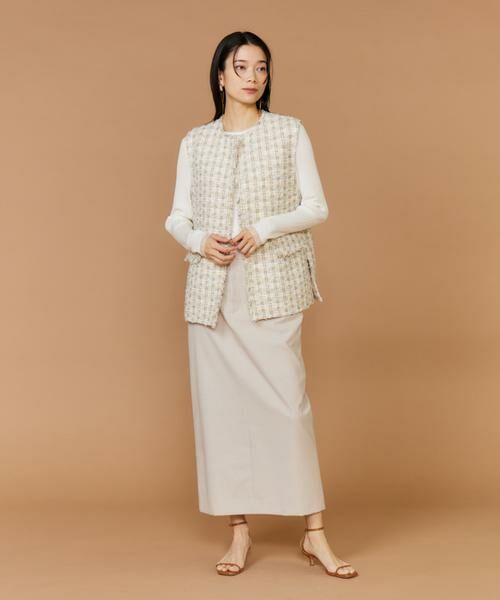 INED / イネド ミニ・ひざ丈スカート | 《大きいサイズ》タイトスカート | 詳細2