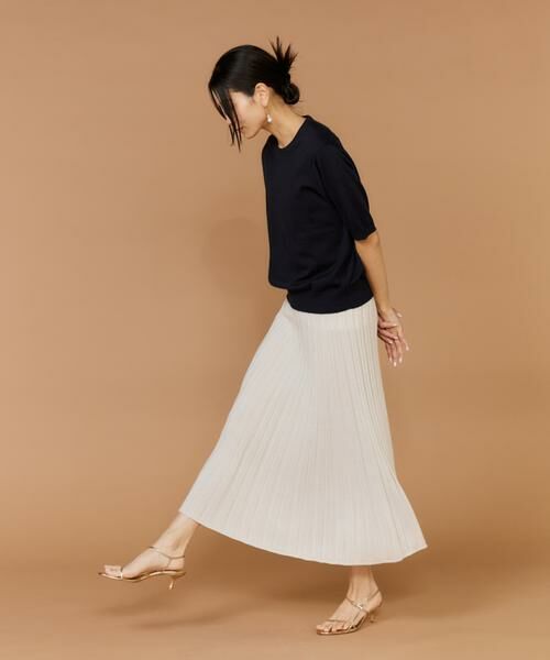 INED / イネド ニット・セーター | FF30ゲージクルーネック5分袖ニット | 詳細10