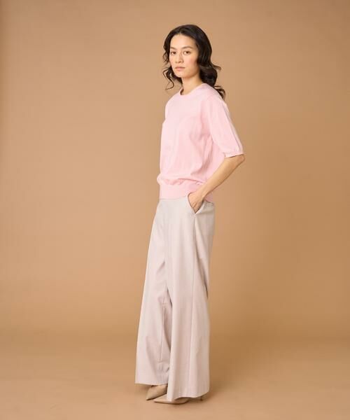 INED / イネド ニット・セーター | FF30ゲージクルーネック5分袖ニット | 詳細3