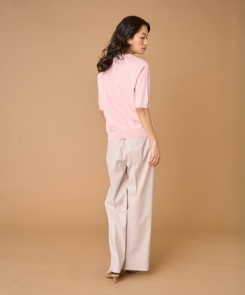 INED / イネド ニット・セーター | FF30ゲージクルーネック5分袖ニット | 詳細4