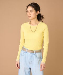 INED / イネド ニット・セーター | 《大きいサイズ》シアードッキングリブニット