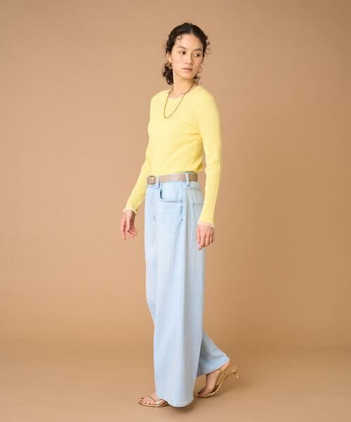 INED / イネド ニット・セーター | 《大きいサイズ》シアードッキングリブニット | 詳細3