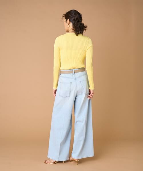 INED / イネド ニット・セーター | 《大きいサイズ》シアードッキングリブニット | 詳細4