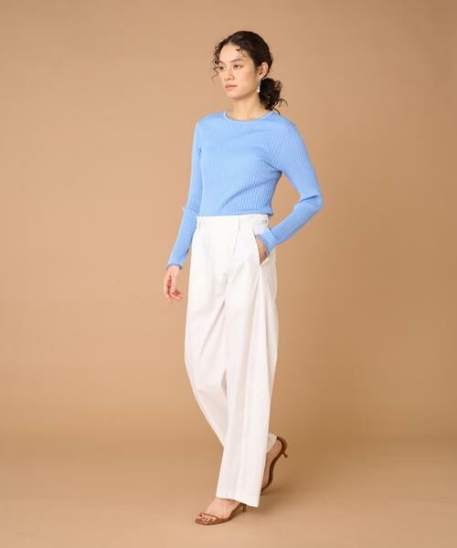 INED / イネド ニット・セーター | 《大きいサイズ》シアードッキングリブニット | 詳細5