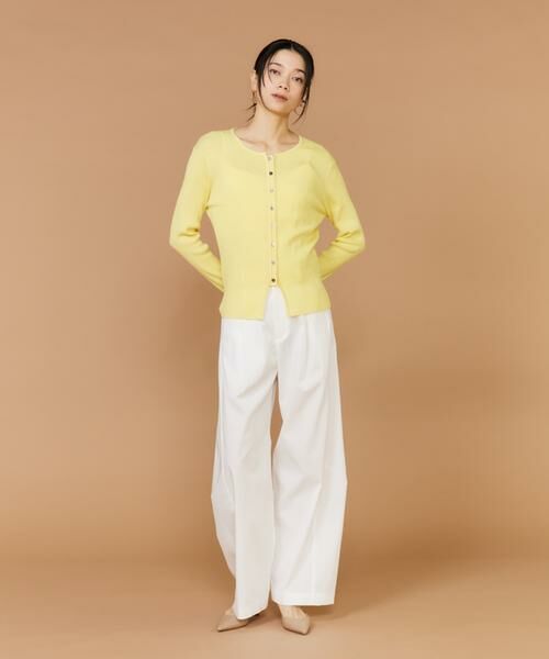 INED / イネド カーディガン・ボレロ | シルクコットンクルーネックリブカーディガン | 詳細9