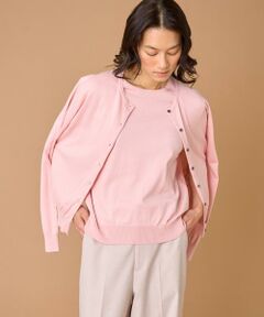 INED / イネド カーディガン・ボレロ | FF30ゲージクルーネックカーディガン　　　