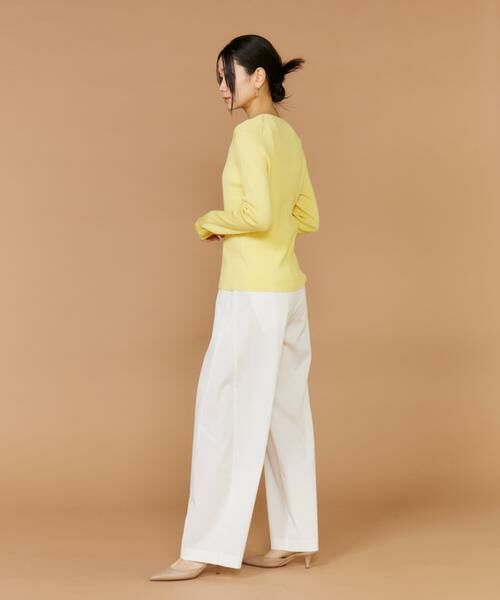 INED / イネド カーディガン・ボレロ | 《大きいサイズ》シルクコットンクルーネックリブカーディガン | 詳細10