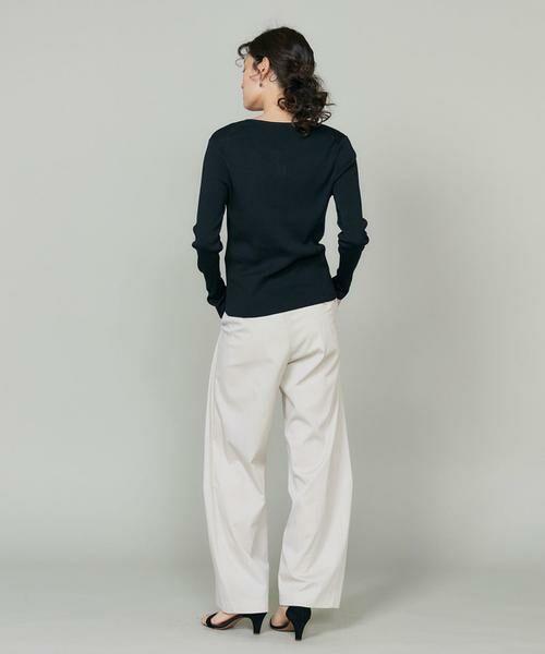 INED / イネド カーディガン・ボレロ | 《大きいサイズ》シルクコットンクルーネックリブカーディガン | 詳細13