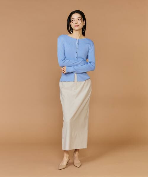 INED / イネド カーディガン・ボレロ | 《大きいサイズ》シルクコットンクルーネックリブカーディガン | 詳細7
