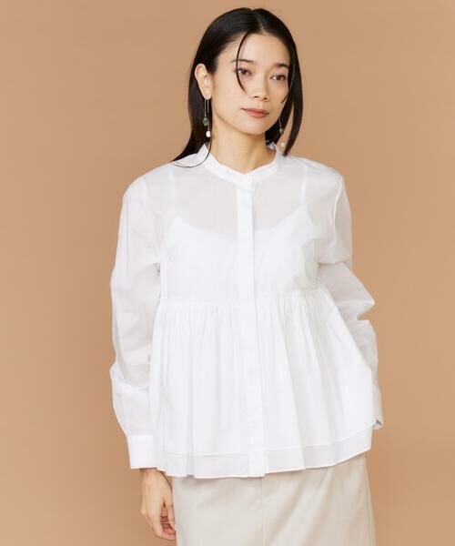 INED / イネド シャツ・ブラウス | レイヤードブラウス（オフホワイト1）
