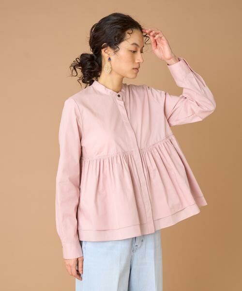 INED / イネド シャツ・ブラウス | レイヤードブラウス（ピンク1）