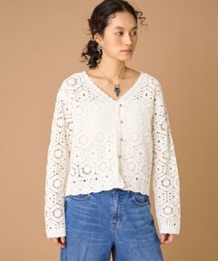 INED / イネド カーディガン・ボレロ | クロシェ編みカーディガン