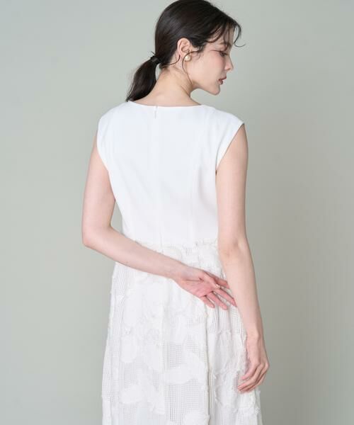 INED / イネド ミニ丈・ひざ丈ワンピース | 異素材ワンピース | 詳細13