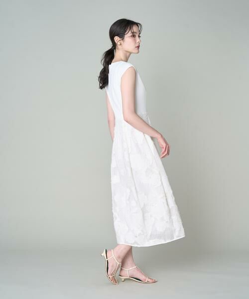 INED / イネド ミニ丈・ひざ丈ワンピース | 異素材ワンピース | 詳細4