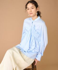 INED / イネド シャツ・ブラウス | シャーリングブラウス　